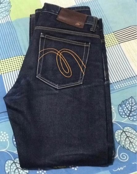 กางเกงยีน MC 18oz รินแดง เอว 33 ขาย 2200 บาท รับของจรัญสนิทวงศ์35 รูปที่ 3