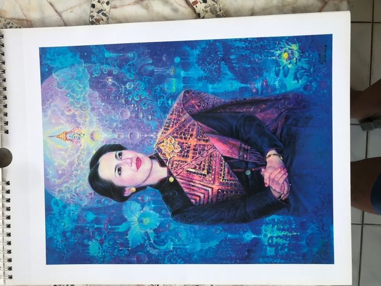 ภาพวาด พระฉายาลักษณ์ สมเด็จพระนางเจ้า งดงาม รูปที่ 8