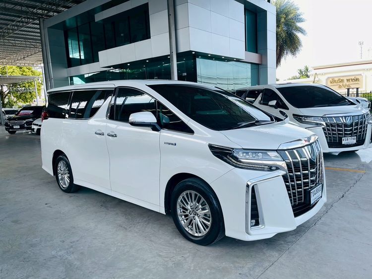 Toyota Alphard 2020 2.5 Hybrid SR C-Package E-Four 4WD Van ไฮบริด ไม่ติดแก๊ส เกียร์อัตโนมัติ ขาว รูปที่ 2