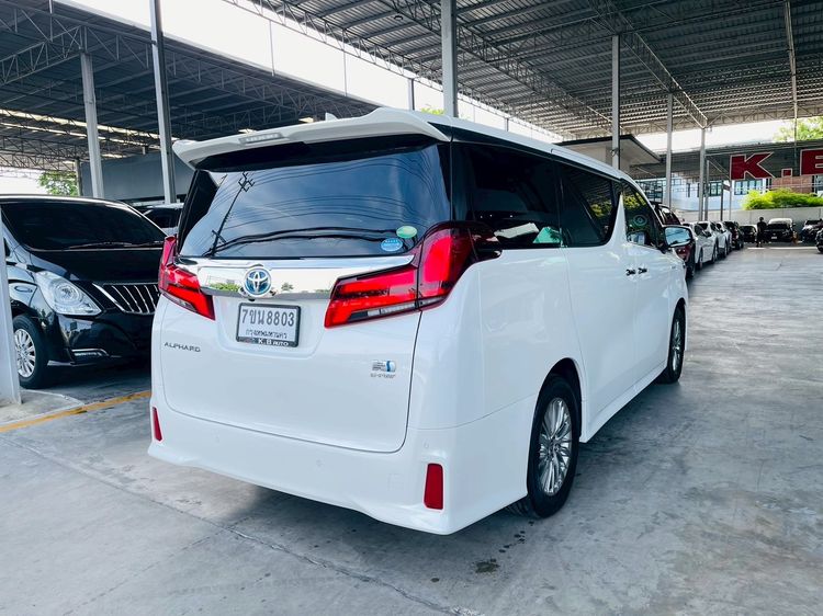 Toyota Alphard 2020 2.5 Hybrid SR C-Package E-Four 4WD Van ไฮบริด ไม่ติดแก๊ส เกียร์อัตโนมัติ ขาว รูปที่ 4