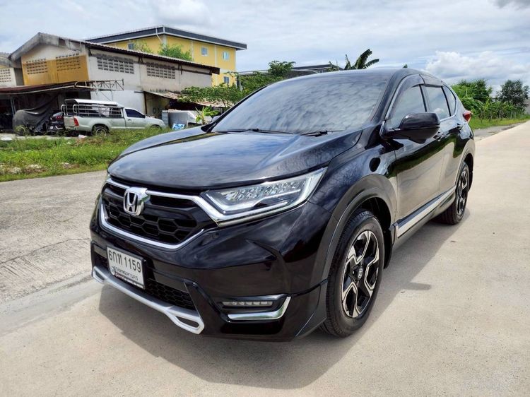 Honda CR-V 2017 2.4 EL 4WD Sedan เบนซิน ไม่ติดแก๊ส เกียร์อัตโนมัติ ดำ
