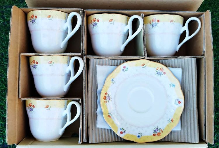 อื่นๆ ชุดแก้วชา กาแฟ พร้อมจานรองยี่ห้อ Noritake รุ่น True Love  จำนวน 5 ชุด