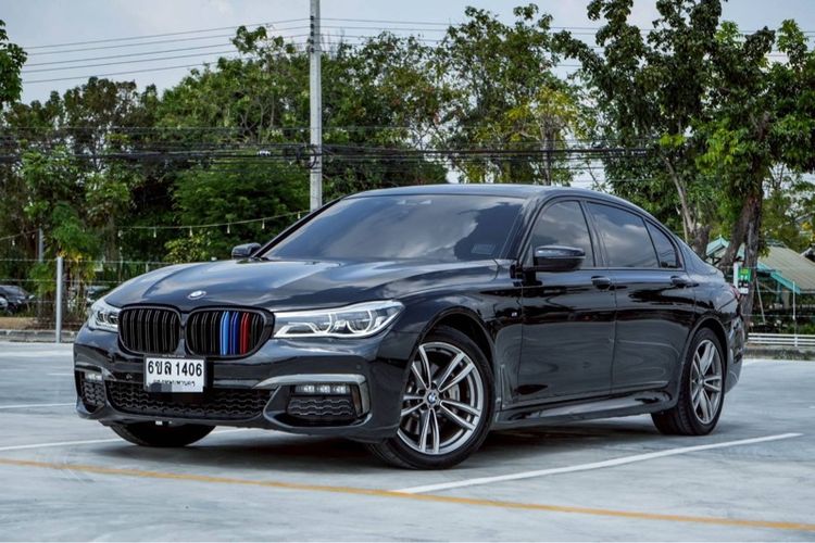 BMW Series 7 2019 730Ld Sedan ดีเซล ไม่ติดแก๊ส เกียร์อัตโนมัติ ดำ รูปที่ 2