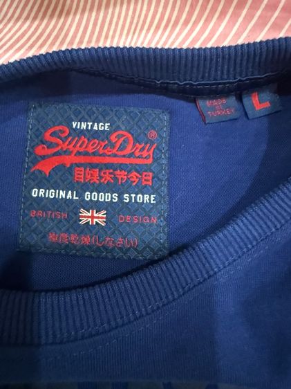 ขายเสื้อ Superdry แท้ สีน้ำเงิน Size L รูปที่ 4