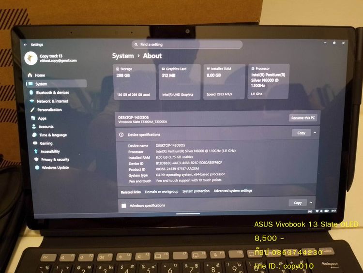ASUS Vivobook 13 Slate OLED  รูปที่ 9
