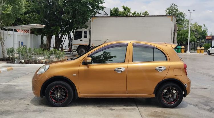 Nissan March 2010 1.2 S Sedan เบนซิน ไม่ติดแก๊ส เกียร์ธรรมดา ส้ม