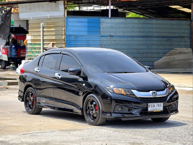 Honda City 2016 1.5 V Plus i-VTEC Sedan เบนซิน ไม่ติดแก๊ส เกียร์อัตโนมัติ ดำ รูปที่ 3