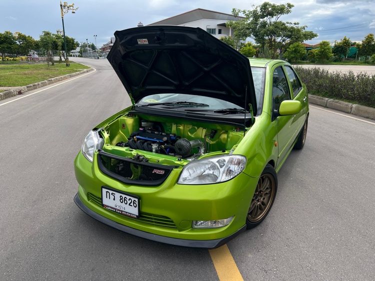 Toyota Vios 2003 1.5 E Sedan เบนซิน ไม่ติดแก๊ส เกียร์ธรรมดา เขียว