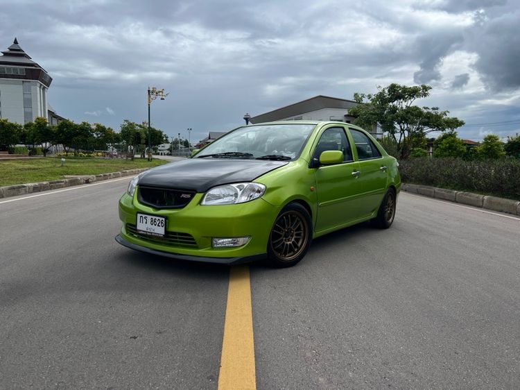 Toyota Vios 2003 1.5 E Sedan เบนซิน ไม่ติดแก๊ส เกียร์ธรรมดา เขียว รูปที่ 3
