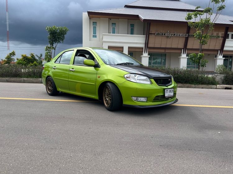 Toyota Vios 2003 1.5 E Sedan เบนซิน ไม่ติดแก๊ส เกียร์ธรรมดา เขียว รูปที่ 4