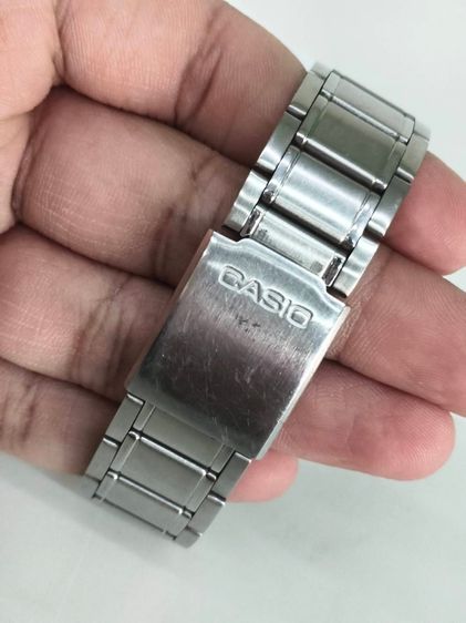 Casio MTP-V300D-1A หน้าปัดดํา สายสแตนเลส ทรงคลาสสิก ใช้งานปกติ มีกล่องและใบ รูปที่ 13