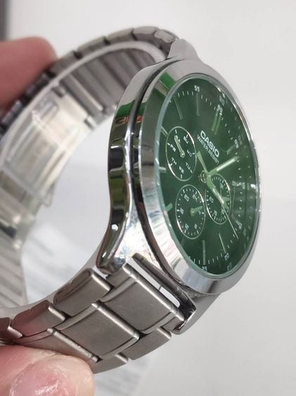 Casio MTP-V300D-1A หน้าปัดดํา สายสแตนเลส ทรงคลาสสิก ใช้งานปกติ มีกล่องและใบ รูปที่ 8