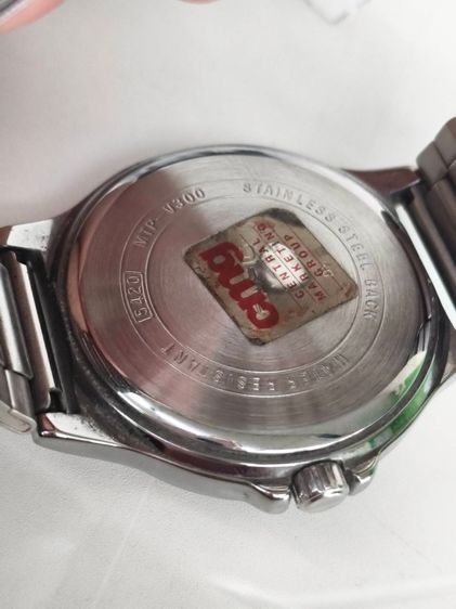 Casio MTP-V300D-1A หน้าปัดดํา สายสแตนเลส ทรงคลาสสิก ใช้งานปกติ มีกล่องและใบ รูปที่ 11