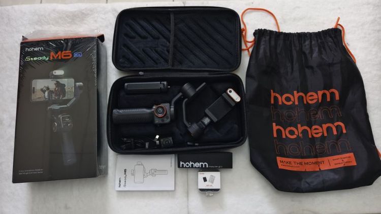 ไม้กันสั่นสมาร์ทโฟน Hohem iSteady M6 Kit พร้อมรีโมท (ไม้กันสั่นสมาร์ทโฟน 3 แกน พร้อมเซ็นเซอร์ AI และไฟเติม) 
