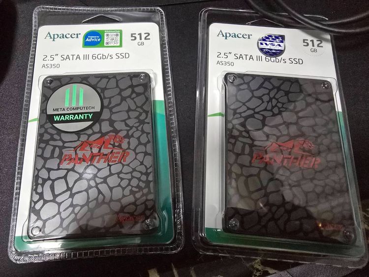 ที่เก็บข้อมูลและเมมโมรี่การ์ด SSD Apacer 512GB AS350 สินค้ามือ1ยังไม่แกะซีล ถูกมากกก หมดประกันAdvice March2029 ยาวๆ