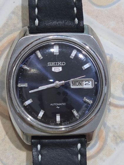 ดำ seiko 5 automatic 21 jewels 
