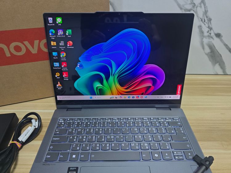 IdeaPad5 2in1 SnapdragonXPlus+Oled Touchscreen+Pen+ram16  เครื่องสวย+ประกัน รูปที่ 2