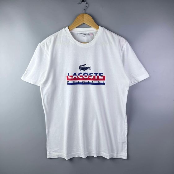 ขาว อื่นๆ แขนสั้น อื่นๆ อื่นๆ เสื้อยืด LACOSTE แท้ 💯 size 3 ขนาด อก 20.5 ยาว 27 นิ้ว สภาพใหม่มาก ลายสวย เนื้อผ้านิ่มมาก หายากน่าสะสมครับ