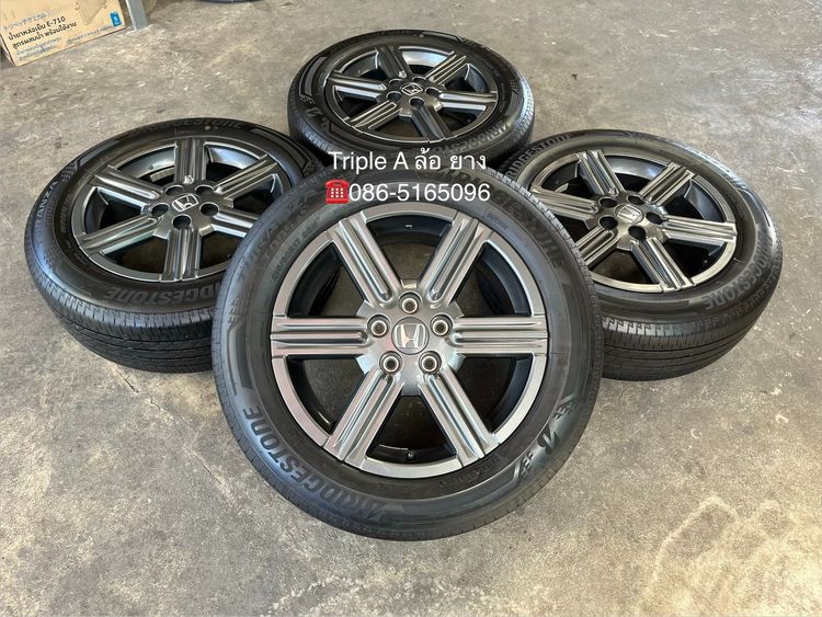อื่นๆ อะลูมิเนียมอัลลอย 15" ✨ล้อแม็ก 5รู114✨Honda HRV ขอบ 17 พร้อมยาง 265-60-17 Bridgestone ปี 23