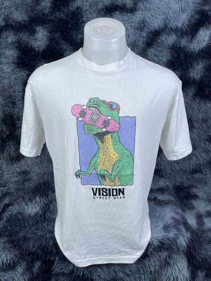 ขาว อื่นๆ แขนสั้น อื่นๆ อื่นๆ เสื้อยืด VISION แท้ 💯 size M ขนาด อก 22 ยาว 27 นิ้ว สภาพใหม่มาก ลายสวย เนื้อผ้ายืดหยุ่นดีมาก หายากน่าสะสมครับ