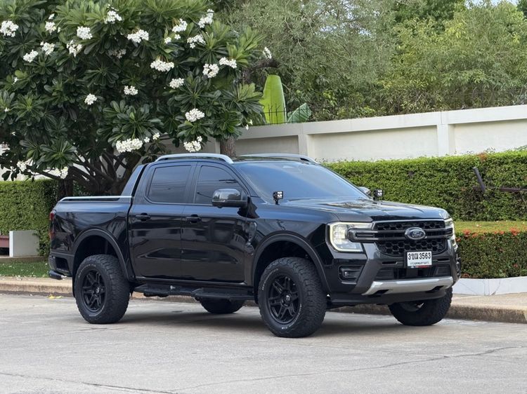Ford Ranger 2022 2.0 Bi-Turbo Hi-Rider Wildtrak Pickup ดีเซล ไม่ติดแก๊ส เกียร์อัตโนมัติ ดำ รูปที่ 3