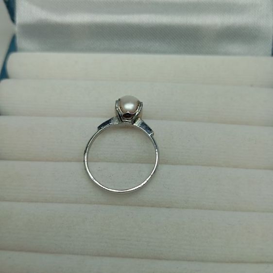 ❌ปิด❌แหวนเงินแท้ ตอกโค้ดSilver ประดับมุก ของจริงสวยมาก งานจากญี่ปุ่น รูปที่ 9
