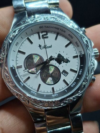 ขาว อื่นๆ นาฬิกา Maxi Chronograph Watch