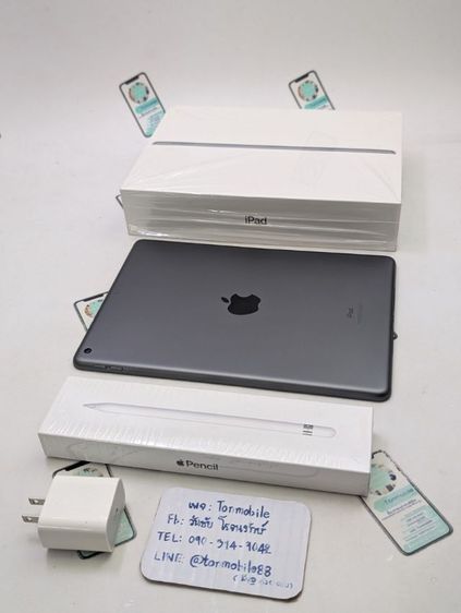 ขาย เทิร์น iPad Gen 9 64 Gb Wifi ศูนย์ไทย สภาพสวย อุปกรณ์ครบยกกล่อง ขาดสายชาร์จ พร้อม Apple Pencil Gen 1 เพียง 4,590 บาท เท่านั้น ครับ 