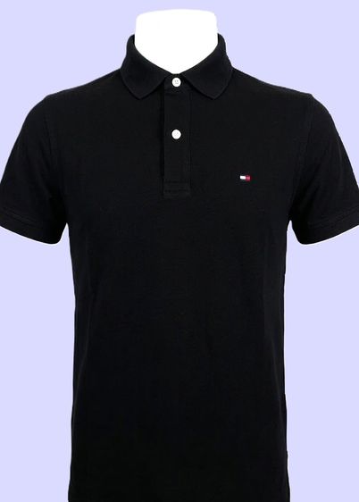 TOMMY HILFIGER Classic Flag Custom Fit Polo Pique Cotton Polo Shirt