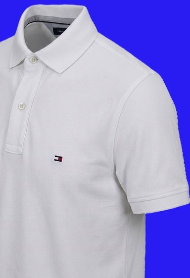 TOMMY HILFIGER Classic Fit Pique Cotton Polo Shirt รูปที่ 4