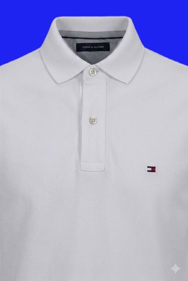 TOMMY HILFIGER Classic Fit Pique Cotton Polo Shirt รูปที่ 3