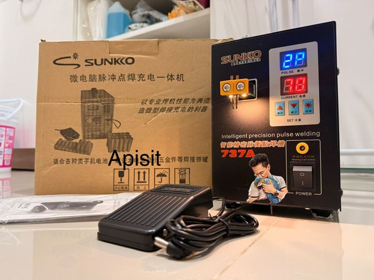 ครื่องเชื่อม Sunkko Spot Welding แบตเตอรี่ 6VPP 800A 2800W
