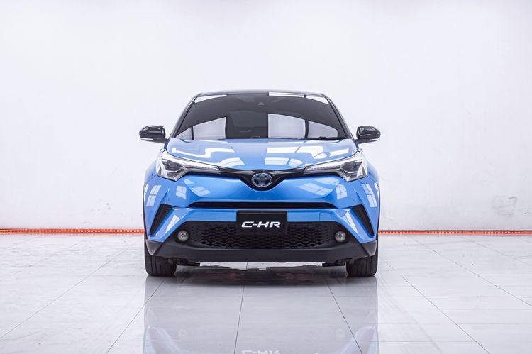Toyota C-HR 2018 1.8 Hybrid Hi Utility-car ไฮบริด ไม่ติดแก๊ส เกียร์อัตโนมัติ น้ำเงิน รูปที่ 4