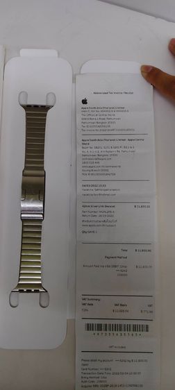 สายApple Watch 42mm Silver Link Bracelet สายสแตนเลสแท้ มีกล่อง ใบเสร็จ Apple รูปที่ 8
