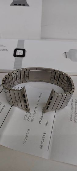 สายApple Watch 42mm Silver Link Bracelet สายสแตนเลสแท้ มีกล่อง ใบเสร็จ Apple