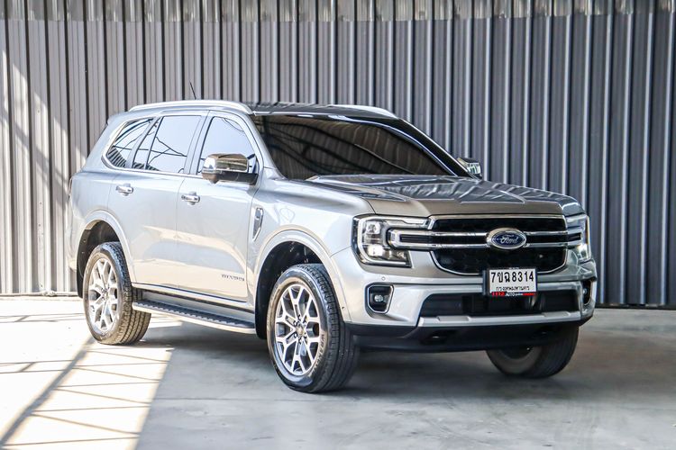 Ford Everest 2022 2.0 Bi-Turbo Titanium+ 4WD Utility-car ดีเซล ไม่ติดแก๊ส เกียร์อัตโนมัติ เทา รูปที่ 3