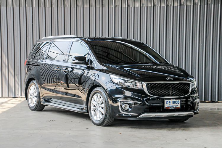 Kia Grand Carnival 2018 2.2 EX Utility-car ดีเซล ไม่ติดแก๊ส เกียร์อัตโนมัติ ดำ รูปที่ 3