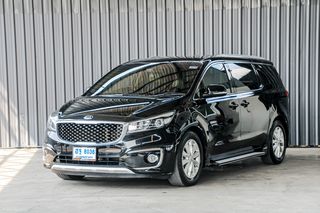 KIA GRAND CARNIVAL 2.2 EX AT 2018 BLACK ฮฐ-8036 รถครอบครัว 11 ที่นั่ง ไมล์น้อย ออฟชั่นครบ