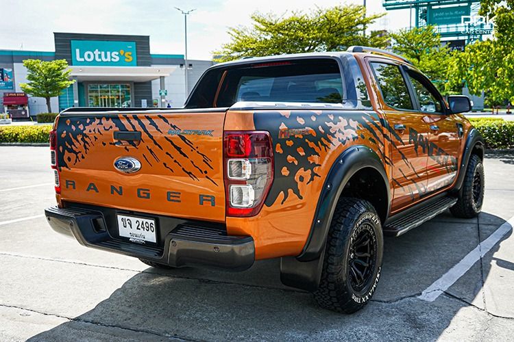 Ford Ranger 2016 2.2 Hi-Rider Wildtrak Pickup ดีเซล ไม่ติดแก๊ส เกียร์อัตโนมัติ ส้ม รูปที่ 4
