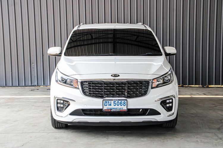 Kia Grand Carnival 2019 2.2 EX Utility-car ดีเซล ไม่ติดแก๊ส เกียร์อัตโนมัติ ขาว รูปที่ 2