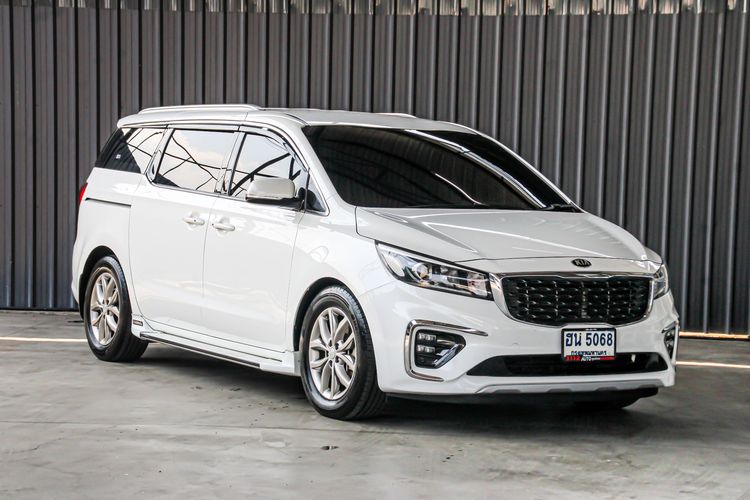 Kia Grand Carnival 2019 2.2 EX Utility-car ดีเซล ไม่ติดแก๊ส เกียร์อัตโนมัติ ขาว รูปที่ 3