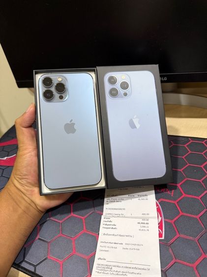 256 GB  iPhone 13 Pro Max 256GB Sierra Blueเครื่องศูนย์แท้ จอแท้ลื่น ใช้งานปกติ สอบถามเพิ่มเติมได้ครับ