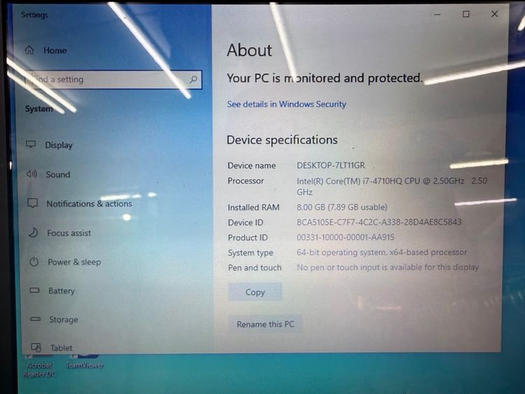 NoteBook Asus core i7 ram8 รูปที่ 7