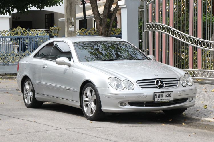 รถ Mercedes-Benz CLK-Class CLK200 Kompressor สี เงิน