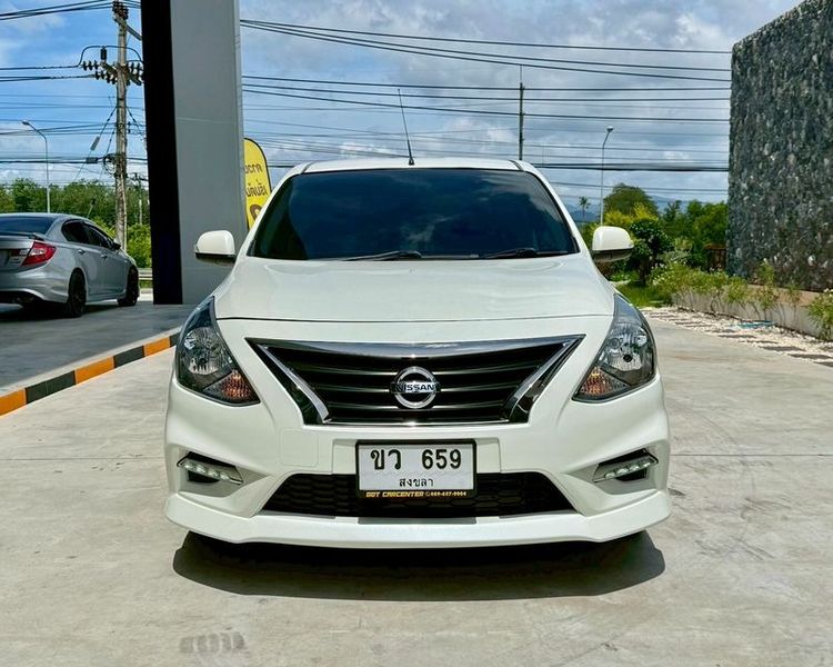 Nissan Almera 2019 1.2 E Sedan เบนซิน ไม่ติดแก๊ส เกียร์อัตโนมัติ ขาว รูปที่ 2