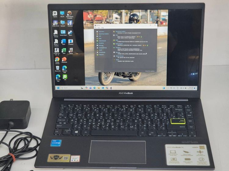 ASUS VivoBook S14 S413E Intel Core i3 Gen 11 RAM 8GB SSD 512GB จอ 14 นิ้ว FHD พร้อมอะแดปเตอร์และกระเป๋า รูปที่ 7