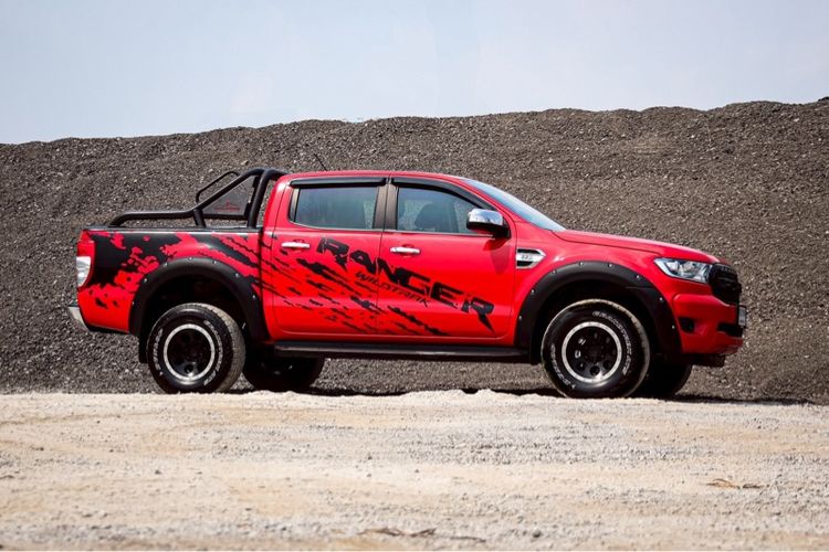 Ford Ranger 2019 Pickup ดีเซล ไม่ติดแก๊ส เกียร์อัตโนมัติ แดง รูปที่ 4