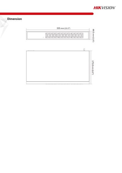 Hikvision DS-3E0524-E(B) 24 Port Gigabit Unmanaged Switch และ Patch Panel 24 Port US-3124A  รูปที่ 13