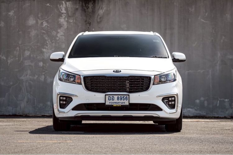 Kia Grand Carnival 2019 2.2 SXL Van ดีเซล ไม่ติดแก๊ส เกียร์อัตโนมัติ ขาว รูปที่ 2