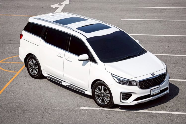 Kia Grand Carnival 2019 2.2 SXL Van ดีเซล ไม่ติดแก๊ส เกียร์อัตโนมัติ ขาว รูปที่ 3